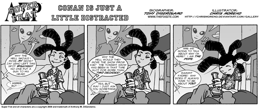 Conan is Just a Little Distracted