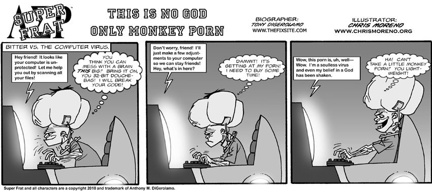 There Is No God, Only Monkey Porn