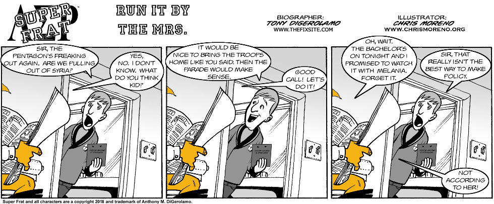 Run it by the Mrs. Run it by the Mrs.